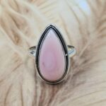 Pink Queen Conch Size US 9 925 Sterling Silver Ring (REXT153-120)