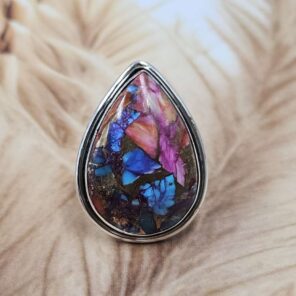kingman Turquoise Size US 9 925 Sterling Silver Ring (REXT153-117)