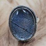 Leaf Size US 10" 925 Sterling Silver Ring (REXT71-153)