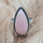 Pink Queen Conch Size US 7 925 Sterling Silver Ring (REXT151-63)