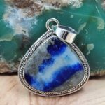 Afghanite 1.5" 925 Sterling Silver Pendant (REXT95-236)