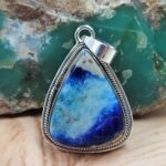 Afghanite 1.75" 925 Sterling Silver Pendant (REXT95-237)