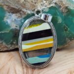 Surf Board Surfite 2" 925 Sterling Silver Pendant (REXT95-256)