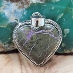 Purpurite 1.5" 925 Sterling Silver Pendant (REXT95-260)