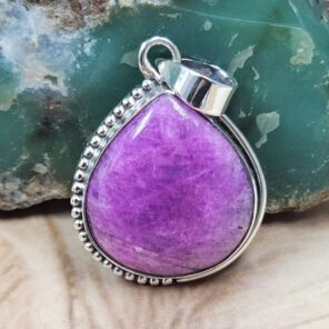 Pink Rainbow Moonstone 1.5" 925 Sterling Silver Pendant (REXT107-117)