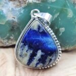 Afghanite 1.5" 925 Sterling Silver Pendant (REXT107-119)