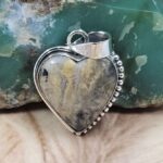 Brazilian Tiger Dendritic 1.5" 925 Sterling Silver Pendant (REXT107-132)