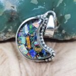 Monarch Opal 1.2" 925 Sterling Silver Pendant (REXT107-122)