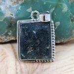 Smoky Quartz 1.5" 925 Sterling Silver Pendant (REXT107-133)