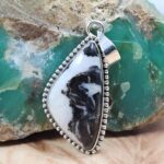 Zebra Jasper 1.75" 925 Sterling Silver Pendant (REXT95-218)