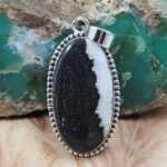 Zebra Jasper 2" 925 Sterling Silver Pendant (REXT95-219)