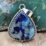 Afghanite 1.5" 925 Sterling Silver Pendant (REXT107-97)