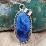Afghanite 1.5" 925 Sterling Silver Pendant (REXT107-95)