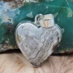 Crazy Lace Agate 1.5" 925 Sterling Silver Pendant (REXT42-275)