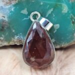 Hessonite Garnet 1.5" 925 Sterling Silver Pendant (REXT42-276)