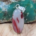 Red Agate 1.5" 925 Sterling Silver Pendant (REXT42-274)