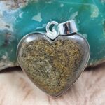 Bronzite 1.25" 925 Sterling Silver Pendant (REXT42-279)