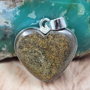 Bronzite 1.25" 925 Sterling Silver Pendant (REXT42-279)