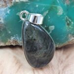 Purple Labradorite 1.5" 925 Sterling Silver Pendant (REXT42-278)