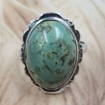 Kingman Turquoise Size US 11 925 Sterling Silver Ring (REXT151-136)