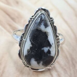 Zebra Jasper Size US 11 925 Sterling Silver Ring (REXT151-137)