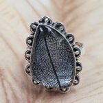 Leaf Size US 10 925 Sterling Silver Ring (REXT88-34)