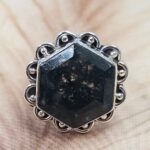 Moss Agate Size US 7 925 Sterling Silver Ring (REXT88-51)