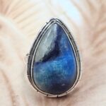 Afghanite Size US 8 925 Sterling Silver Ring (REXT6-248)