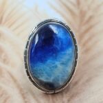 Afghanite Size US 9 925 Sterling Silver Ring (REXT6-239)