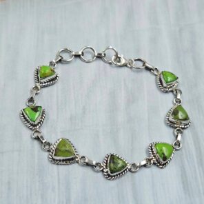 Yungai Turquoise 925 Sterling Silver Bracelet (RS5-199)
