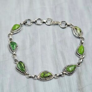 Yungai Turquoise 925 Sterling Silver Bracelet (RS5-202)