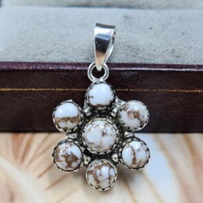 Wild Horse Jasper 1.25" 925 Sterling Silver Pendant (REXT167-17)