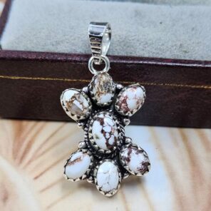 Wild Horse Jasper 1.25" 925 Sterling Silver Pendant (REXT167-67)