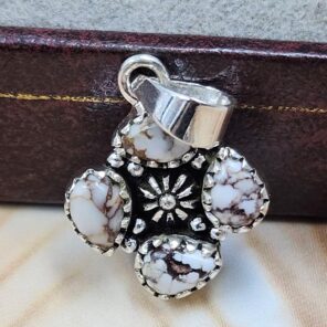 Wild Horse Jasper 1" 925 Sterling Silver Pendant (REXT167-50)