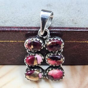 Red Rose Dahlia 1" 925 Sterling Silver Pendant (REXT167-47)