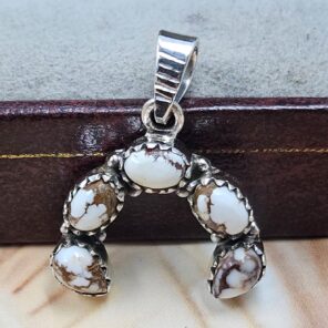 Wild Horse Jasper 1" 925 Sterling Silver Pendant (REXT167-58)