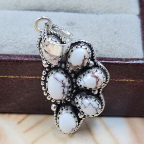 Wild Horse Jasper 1.25" 925 Sterling Silver Pendant (REXT167-9)