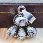 Wild Horse Jasper 1" 925 Sterling Silver Pendant (REXT167-4)