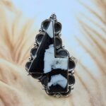 White Buffalo Turquoise 925 Sterling Silver Ring (RS9-334)