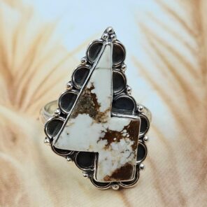 Wild Horse Jasper 925 Sterling Silver Ring (RS9-335)