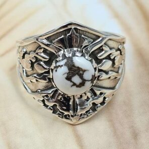 Wild Horse Jasper 925 Sterling Silver Ring (REXT97-13)