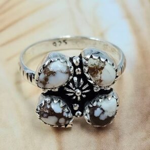Wild Horse Jasper 925 Sterling Silver Ring (REXT169-7)
