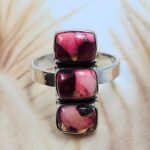 Red Rose Dahlia 925 Sterling Silver Ring (REXT168-13)