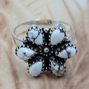 Wild Horse Jasper 925 Sterling Silver Ring (REXT168-4)