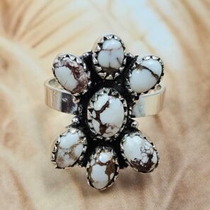 Wild Horse Jasper 925 Sterling Silver Ring (REXT168-19)