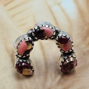 Red Rose Dahlia 925 Sterling Silver Ring (REXT168-24)
