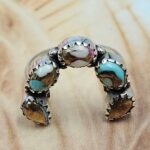 Cotton Candy Turquoise 925 Sterling Silver Ring (REXT168-25)