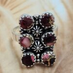 Red Rose Dahlia 925 Sterling Silver Ring (REXT169-11)