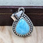 White Water Turquoise 925 Sterling Silver Pendant (REXT8-199)