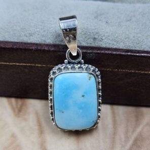 White Water Turquoise 925 Sterling Silver Pendant (REXT8-268)
